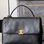 Chanel Maxi Flap Bag With Top Handle AS5543 Black